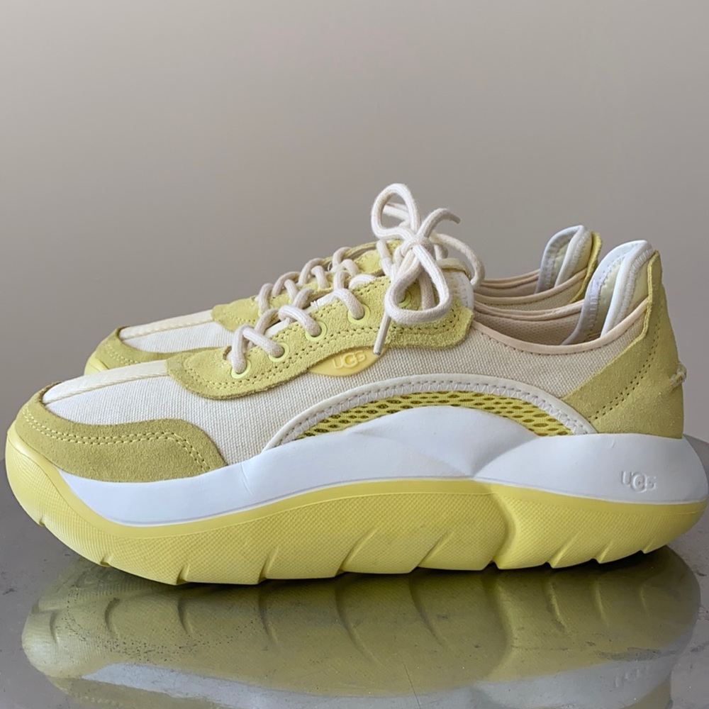 UGG Pale Yellow Cloud Sneakers Size 8.5